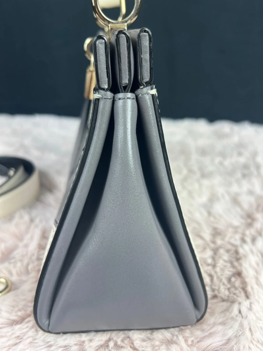 MICHAEL KORS Collection Gramercy Small Chevron Satchel - Main Line Luxury - Picture 6 of 15